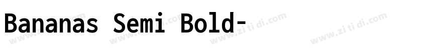 Bananas Semi Bold字体转换